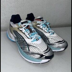 Puma Men’s Velophasis Phased Sneakers – White Porcelain – Size 7.5